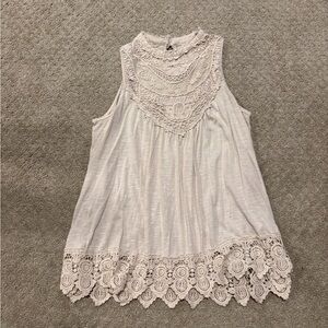 Xhiliration Women’s Crotchet Detail Tank